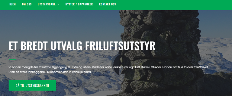 Dalane utstyrsbank er nå på nett